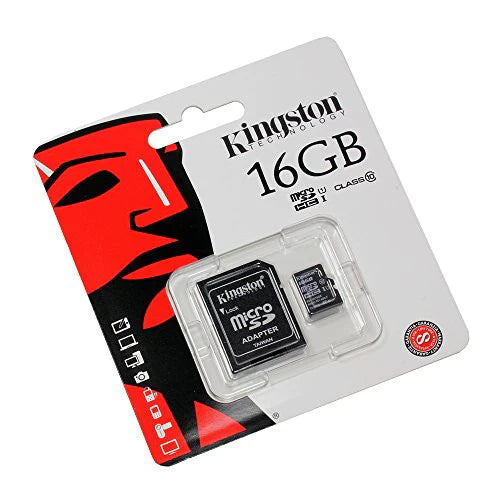Kingston SDC4/16GB Micro SDHC 16gb Card with Micro SD Adaptor - Premium  from WyBiTs Solution - Just $9.99! Shop now at WyBiTs Solution
