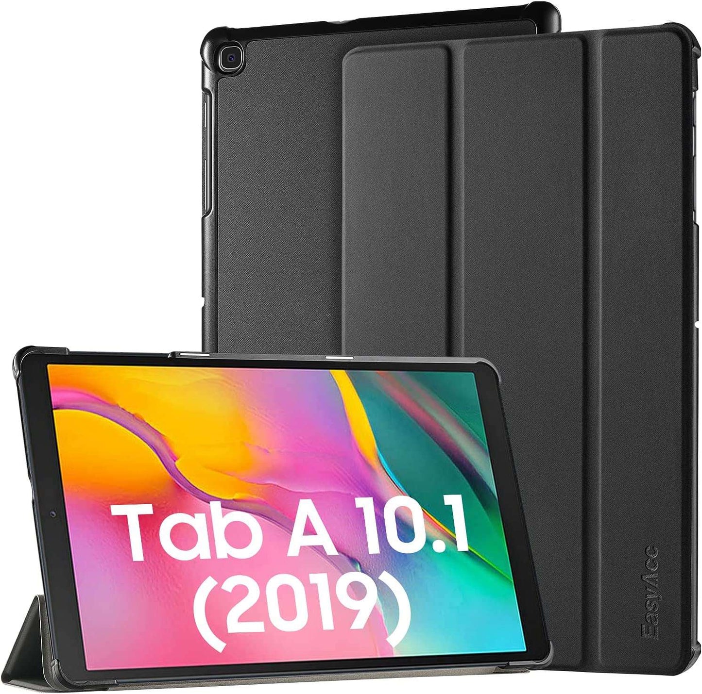 Case for Samsung Galaxy Tab A 10.1 (2019) T510/ T515016 M Ultra Thin with Stand Function Slim PU Leather Smart Case Fits Samsung Galaxy Tablet A 2019 10.1 Inch - Black - Premium from WyBiTs Solution - Just $4.99! Shop now at WyBiTs Solution