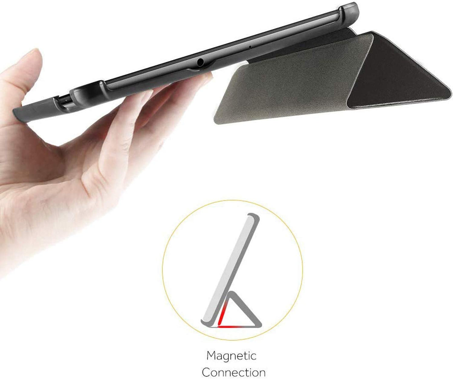 Case for Samsung Galaxy Tab A 10.1 (2019) T510/ T515016 M Ultra Thin with Stand Function Slim PU Leather Smart Case Fits Samsung Galaxy Tablet A 2019 10.1 Inch - Black - Premium from WyBiTs Solution - Just $4.99! Shop now at WyBiTs Solution