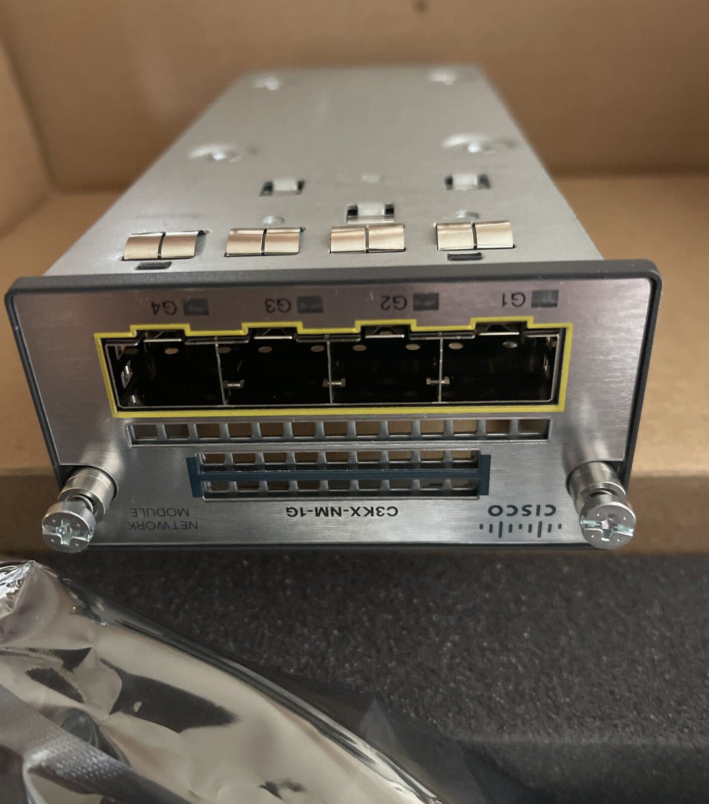 New Cisco Catalyst 3K-X Network Module 4SFP / 882658330452 / C3KX-NM-1G - Premium from WyBiTs Solution - Just $75.00! Shop now at WyBiTs Solution