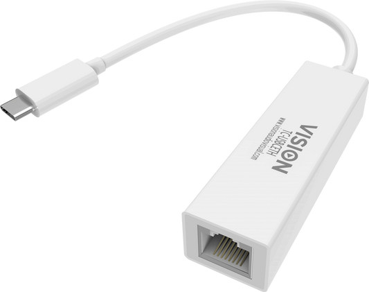 Vision Professional installation-grade USB-C to RJ45 Gigabit Ethernet network ad - Premium  from WyBiTs Solution - Just $4.99! Shop now at WyBiTs Solution